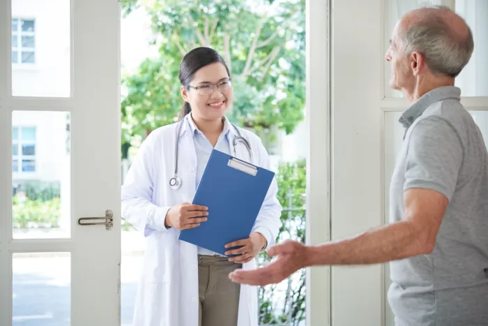 Advanced Healthcare Practice provider with a patient